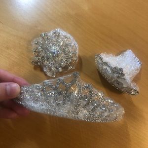 Diamond tiara, hair accessories, pin